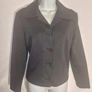 Bleeker street Retro stylish black Jacket/Blazer in size 12/ Large